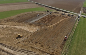 Chantier pour Albotom à Bierwart en commune de Fernelmont - mars 2025
