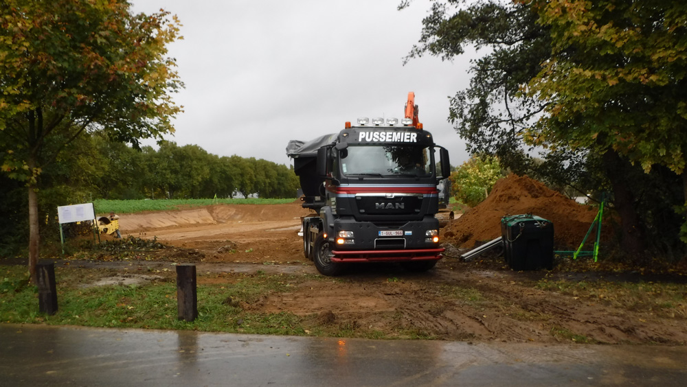 Terrassement, évacuation de terre excédentaire