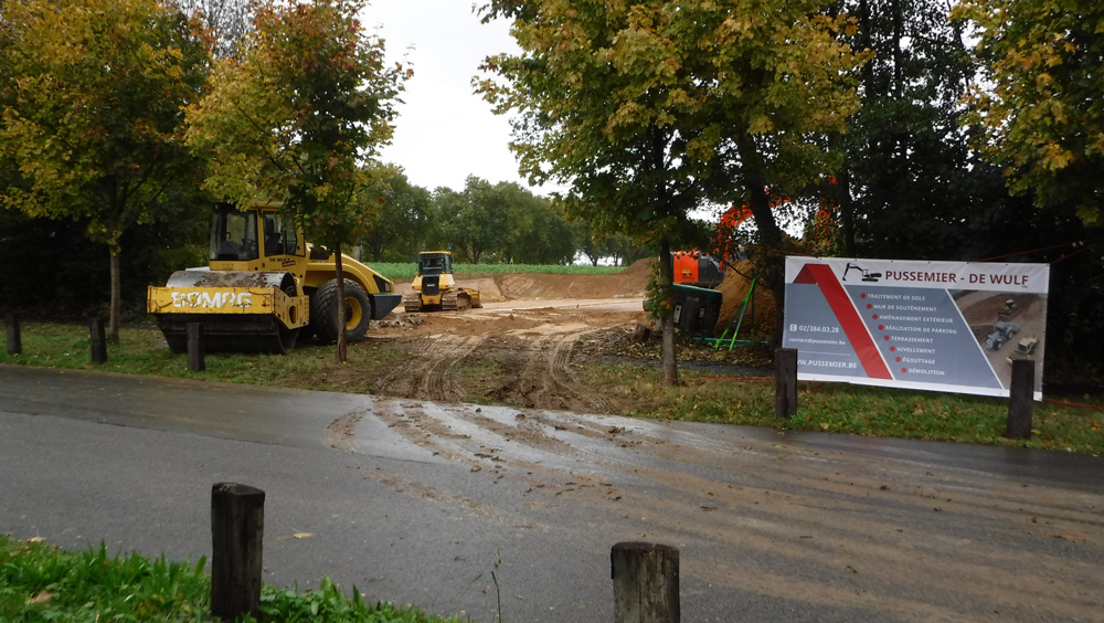 Stabilisation de sol plateau pour la construction d'un entrepôt de stockage